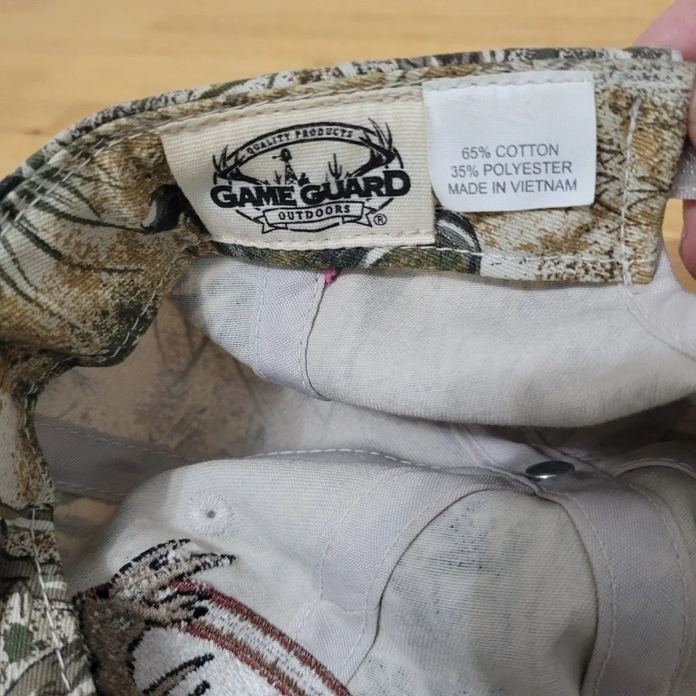 Game Guard Outdoors Camouflage Embroidered Logo Baseball Cap Hat Youth‎